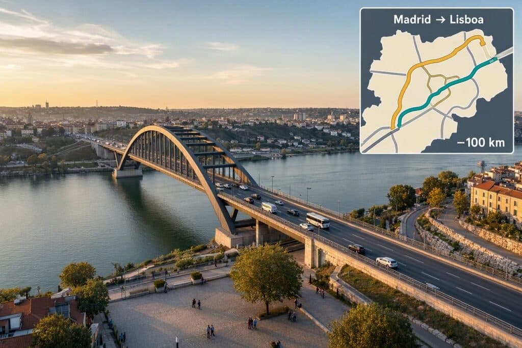 100 km menos en el viaje: así será la nueva ruta que conectará Madrid y Lisboa